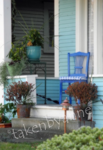 blue porch