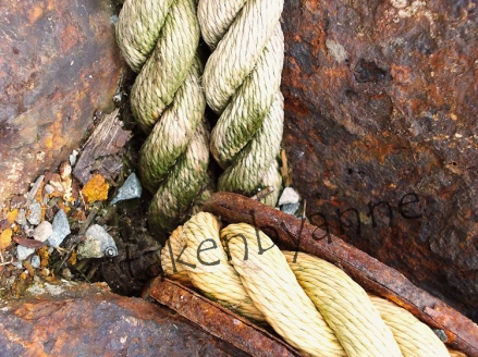 rope, rust and rocks
